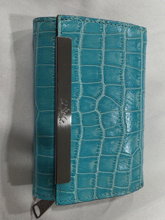 Patricia Nash Handbags - P Nash Turquoise Croc-Embossed Wallet with Metal Accent